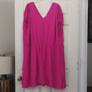 Ava & Viv fuschia cold shoulder dress size 4x